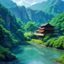 用户头像，绿色背景